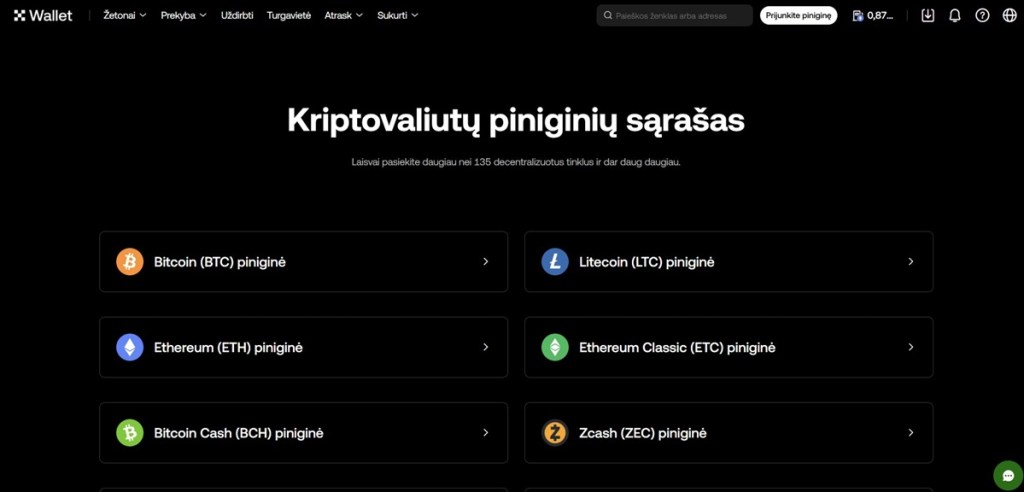 OKX Wallet Lanksti Bitcoin piniginė su galingomis DeFi funkcijomis