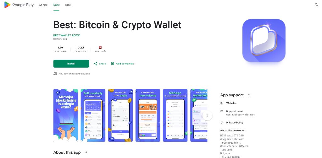 Preuzmi i instaliraj Best Wallet aplikaciju