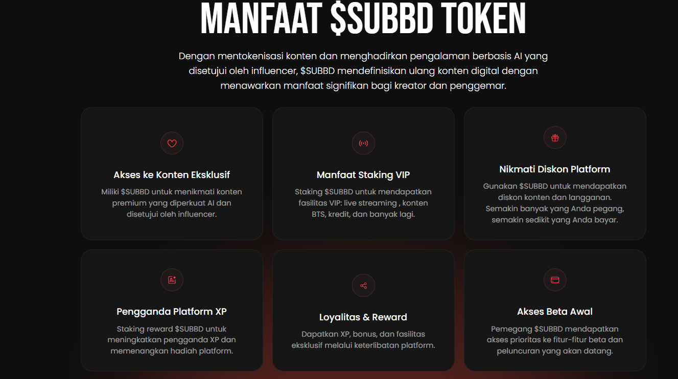 Manfaat SUBBD - Cara Beli Token SUBBD