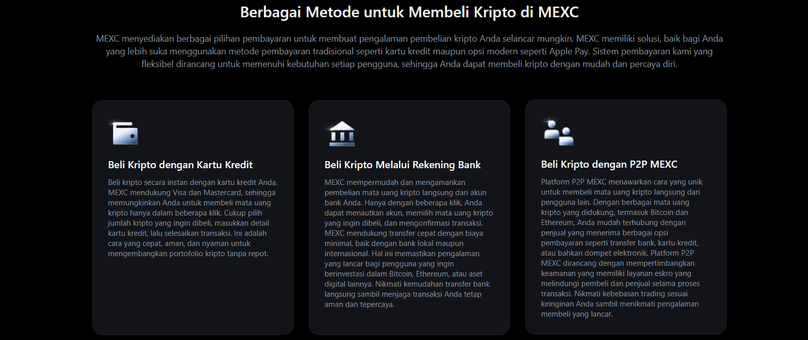 MEXC - Cara Membeli Crypto