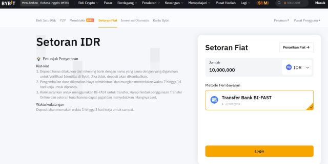 Bybit - Cara Membeli Crypto