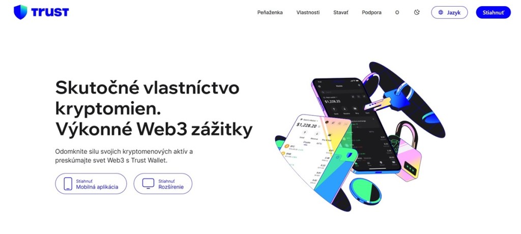 Softwarová krypto peňaženka Trust Wallet Bezpečná a flexibilná voľba