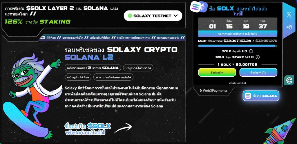 Solaxy: นวัตกรรม Layer 2 ที่อาจเปลี่ยนโฉมหน้าการแข่งขัน Ethereum vs Solana