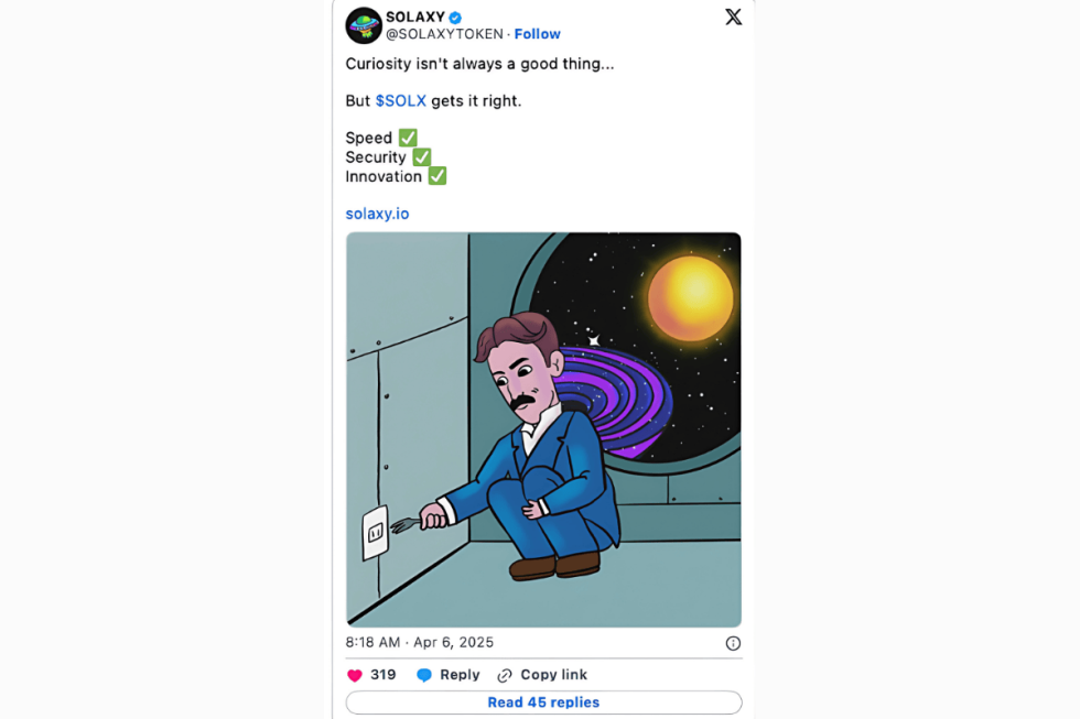 Solaxy Tweet 