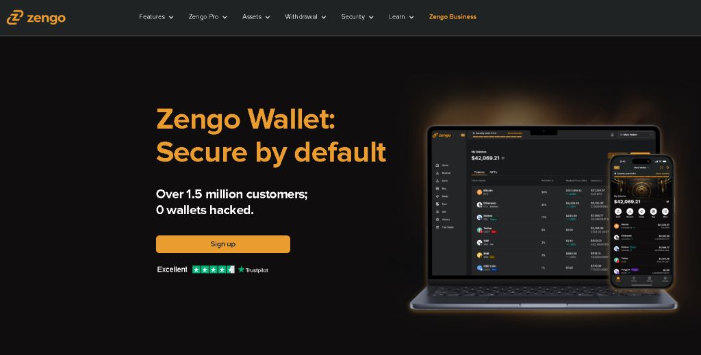 Zengo Kripto és NFT tárolás egyszerűen