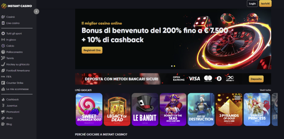 casino online senza deposito - instant casino