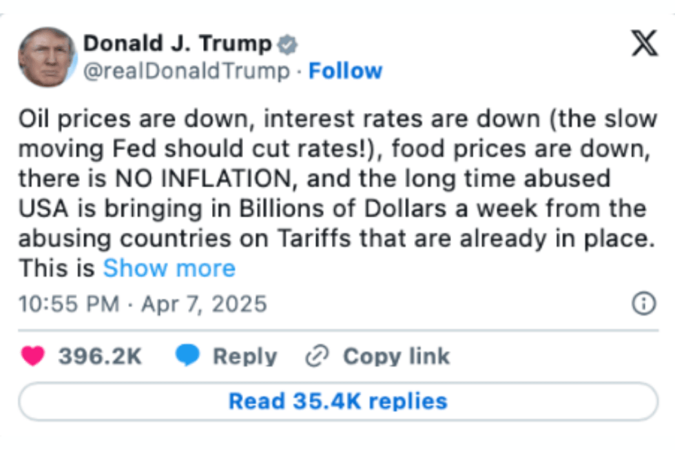 donald trump tweet