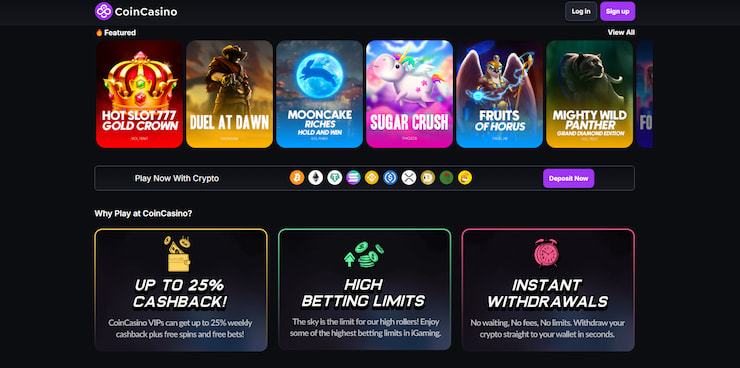 game selection at coincasino no deposit bonus casino online