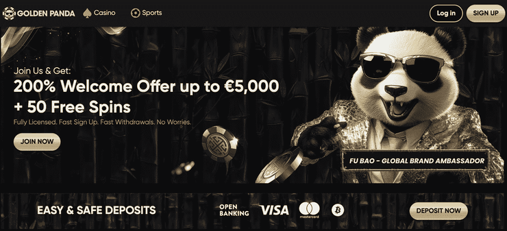 golden panda krypto casino