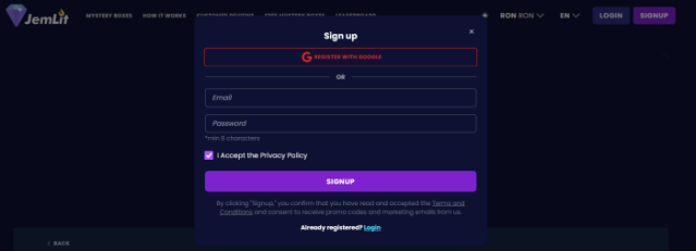 How to create a JemLit account
