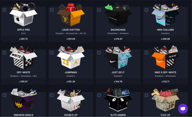 BOXY brand mystery boxes