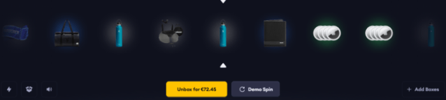 Spin to find out what your Lootbox prize is