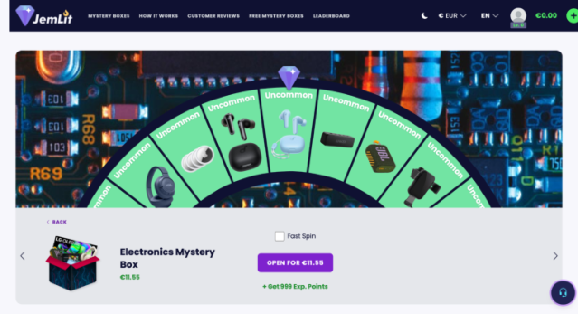 Opening mystery box in Jemlit