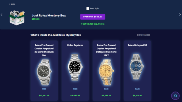 JemLIt Rolex mystery box