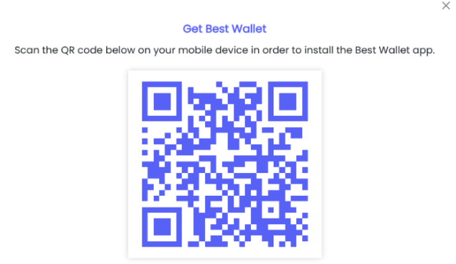 QR code for Best Wallet for mobile