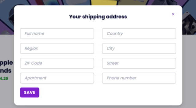Add shipping address to JemLit