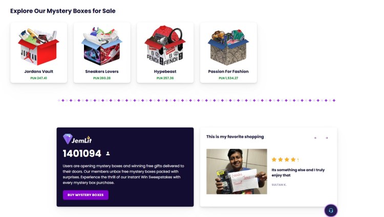 jemlit mystery box sneakers