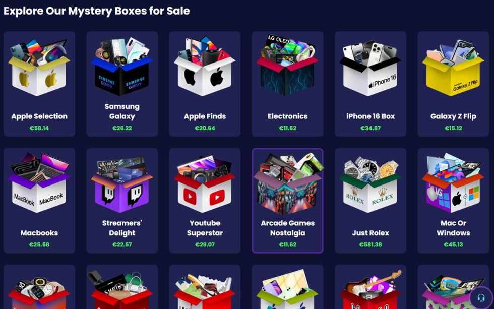 mystery boxes