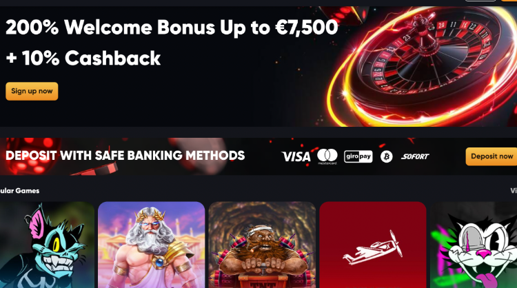 1. Instant Casino – 10% Cashback kas savaitę