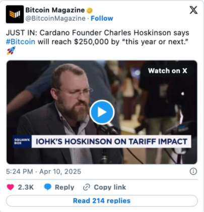 Bitcoin podría llegar a 250.000 dólares