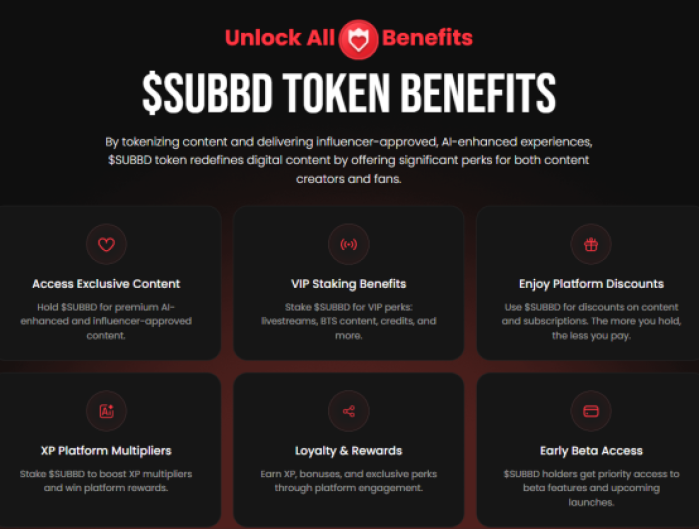 subbd-next-crypto-to-expode-as-zerebro-spikes-190% SUBBD token benefits