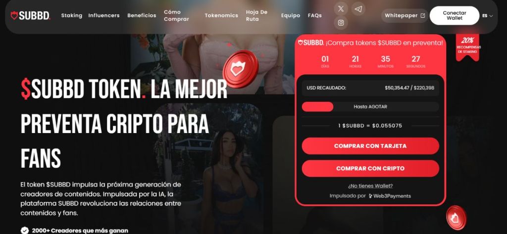 Nueva Plataforma de creación de contenido cripto con IA recauda 100.000 dólares en minutos: La preventa de $SUBBD ya está disponible