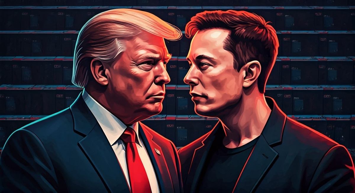trump a musk