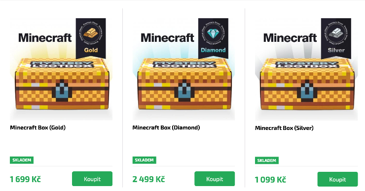 Minecraft mystery box