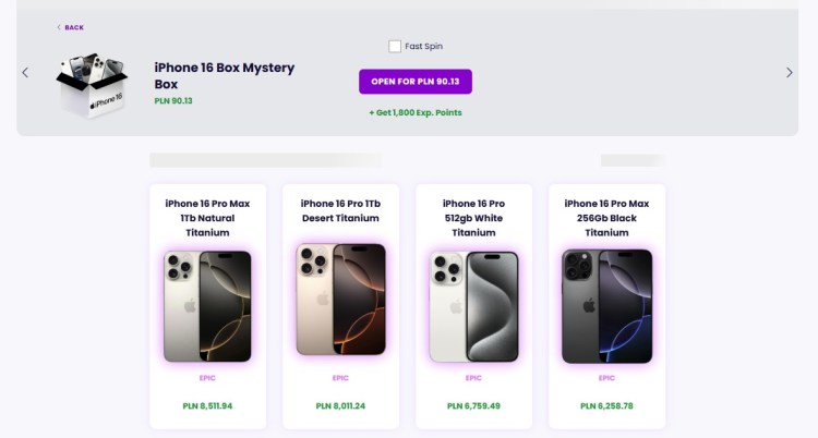 zakręć kołem i wygraj iphone 16