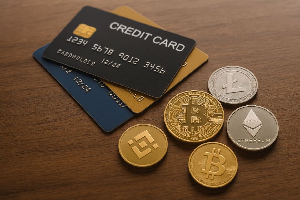 zakup kryptowalut kartą kredytową Bitcoin Ethereum BNB