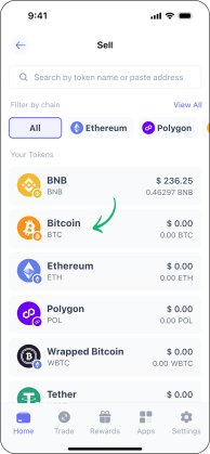 วิธีซื้อ Bitcoin บน Best Wallet 2