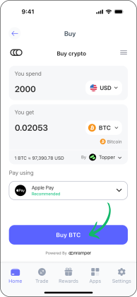 วิธีซื้อ Bitcoin บน Best Wallet 6