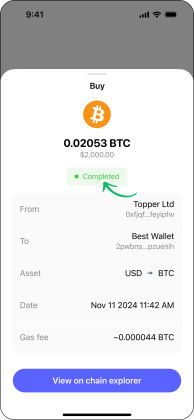 วิธีซื้อ Bitcoin บน Best Wallet 8