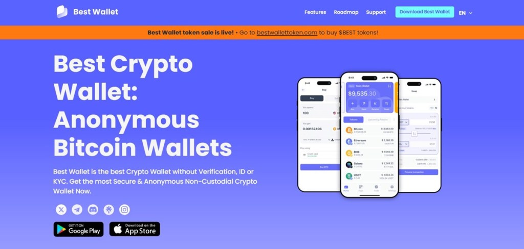 1. Best Wallet – Sveobuhvatni kripto novčanik za sve nivoe korisnika