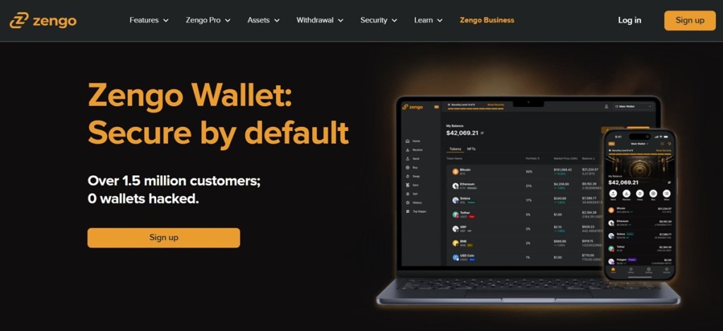 2. Zengo – Inovativan kripto novčanik bez seed fraze