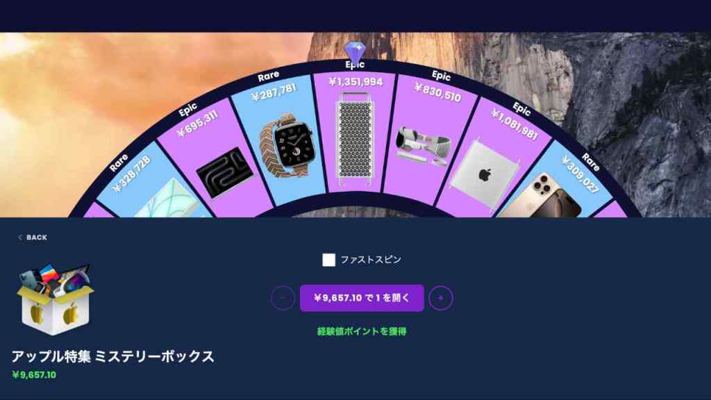 アップル特集ミステリーボックスとは