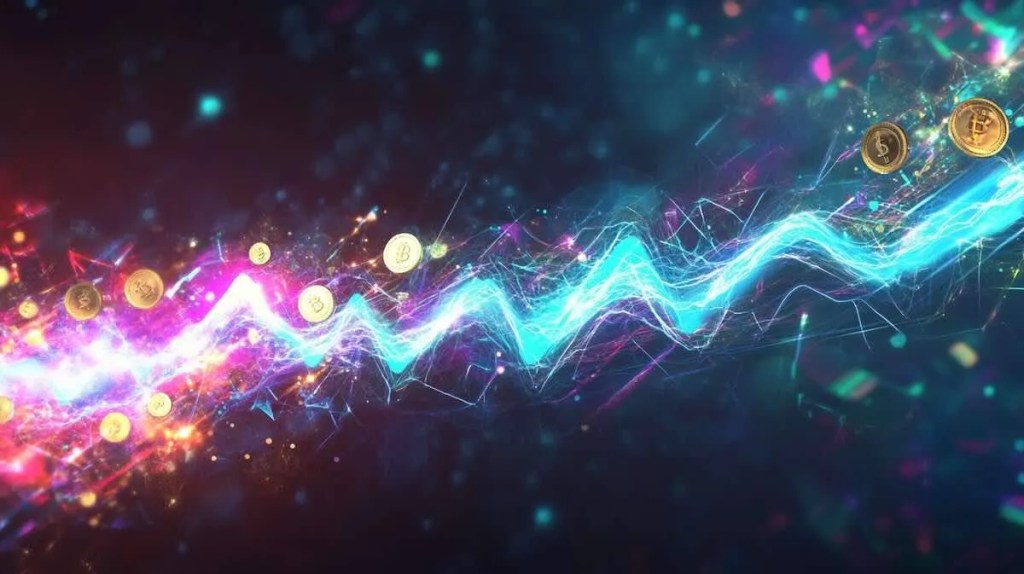 チャートが輝いているイメージ