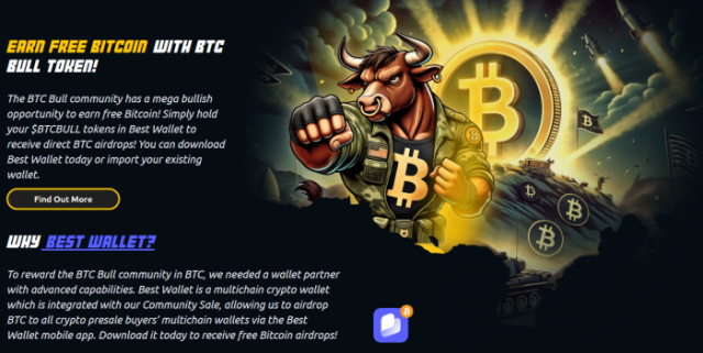 BTC Bull Token presale website