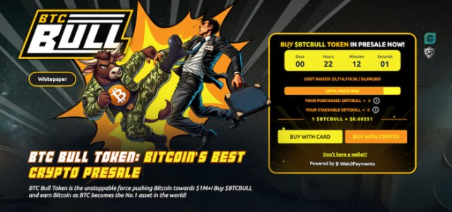 The Bitcoin Bull Token is on presale