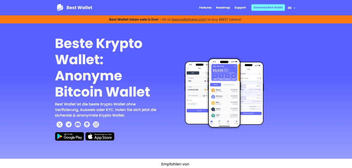 Best Wallet Homepage 