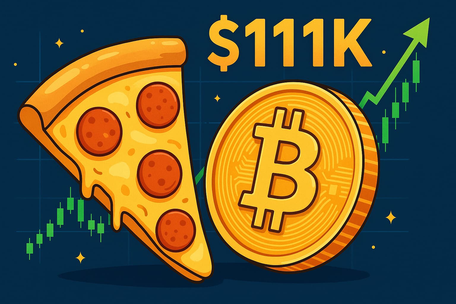 Bitcoin koers nieuwe all-time high van $111K op Pizza Day - nieuwe crypto bull run nabij?