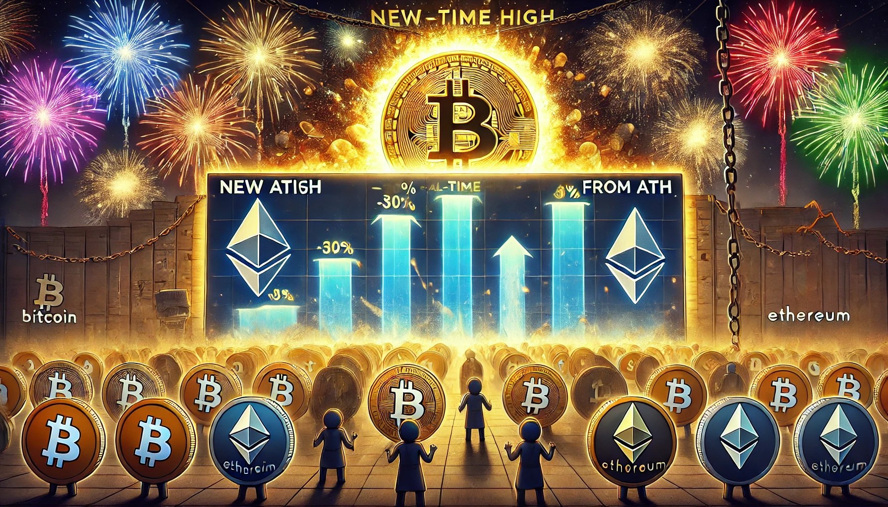 Bitcoin Sets New Highs But Altcoins Struggle 30% Below ATH – Details