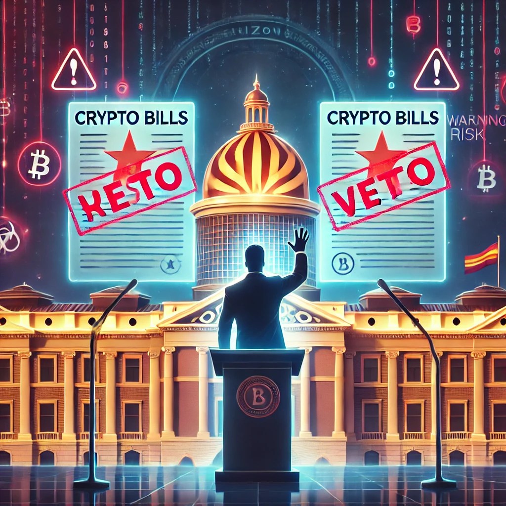 Arizona Governor Hobbs Rejects Two Crypto Bills, Cites Risk Concerns