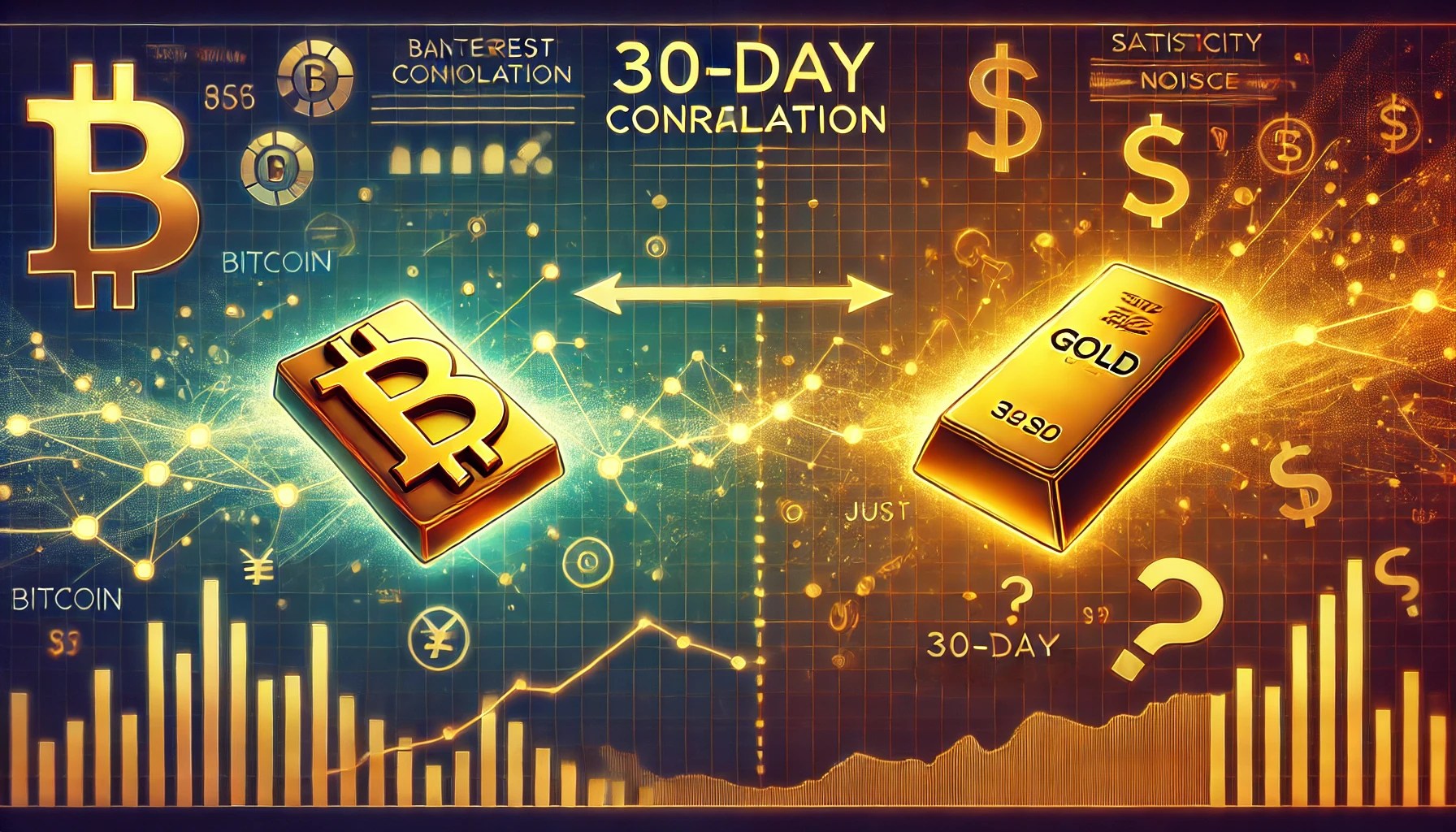 Bitcoin 30-Day Correlation To Gold Drops – Macro Shift Or Noise?