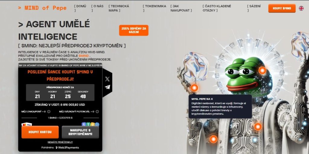 MIND of Pepe ($MIND) – AI Alfa jako Vaše Konkurenční Výhoda
