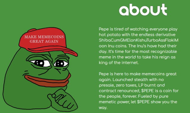 Pepe’s official website