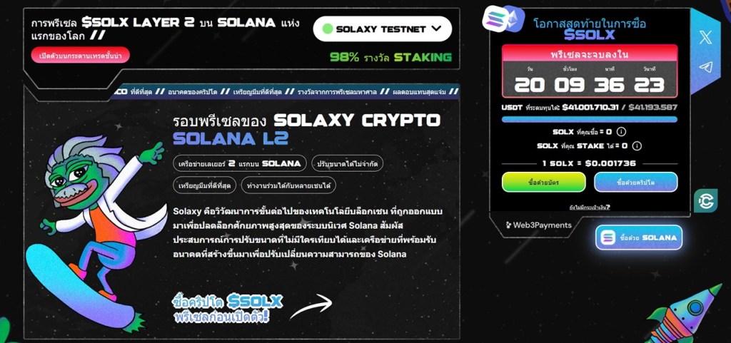 Solaxy (SOLX): เหรียญเด่นที่พร้อมพุ่งแรงใน Altcoin Season 2025