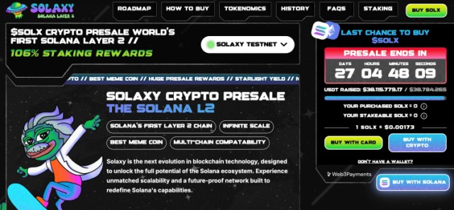 27 dienas atlikušas - pēdējā iespēja pirms Solaxy live