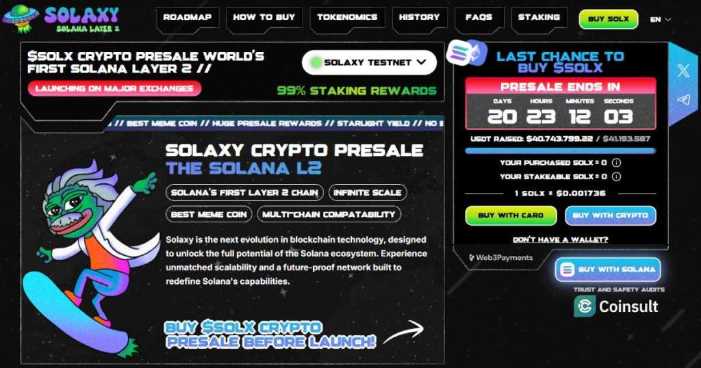 Solaxy – predprodaja koja sve više privlači pažnju - kriptovalute