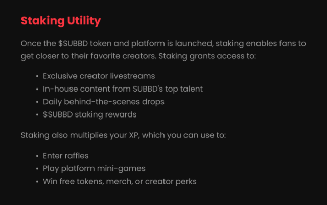 SUBBD Staking Utility